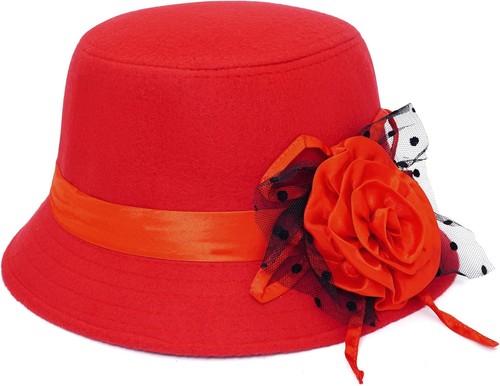 Women felt cloche hat 1920s - hat,
