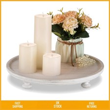 Elegant Rustic White Round