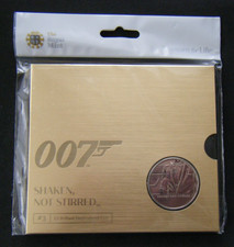 2020 007 James Bond Shaken Not Stirred UK £5 Five Pound BU Coin Pack Royal Mint