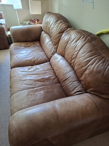 Analine leather sofa 4 - analine, 3-4
