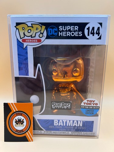 Batman orange chrome funko - orange, pop