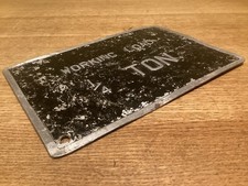 Original Railway Metal Sign