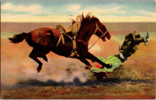 Pecos postcard cowboy - postcard,