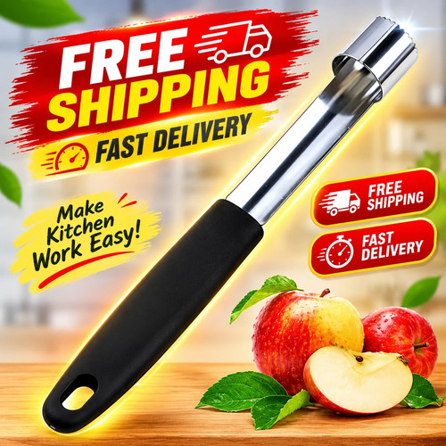 Stainless steel twist - steel, apple