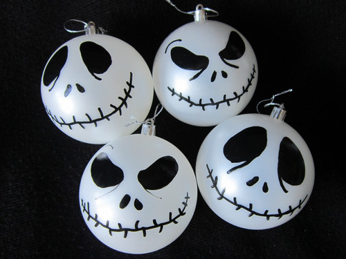 Jack skellington baubles - 4, x