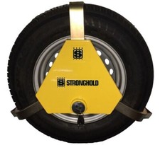 Stronghold Apex Triangular Wheel Clamp Sold Secure Gold 10" to 13" Wheels