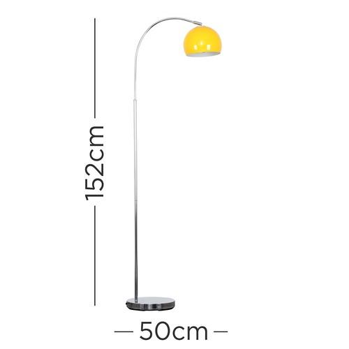 Curved floor lamp - curved,