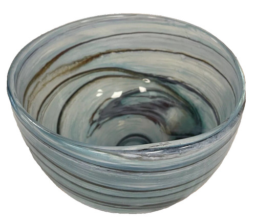 Studio vase bowl blue - vase,
