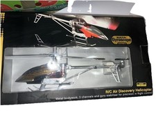 R/C Air Discovery Helicopter Radio Controlled Built In Gyroscope Metal Body VGC