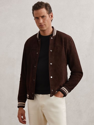 Reiss mens brown leather - reiss,