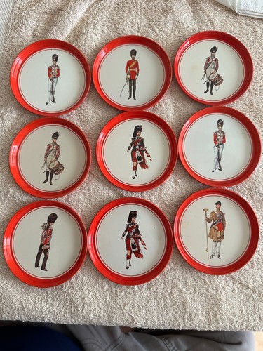 Vintage multicolour enamel - 9x,