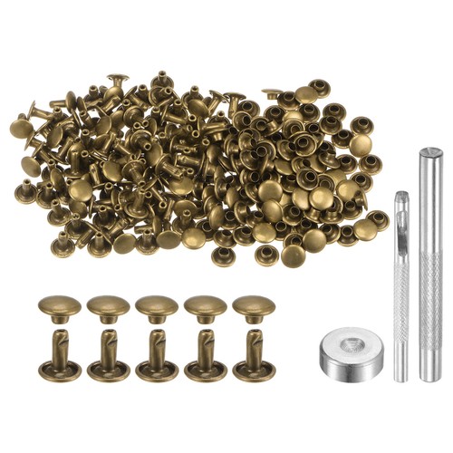 200 sets leather rivets - 8, x