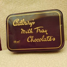 Vintage Cadburys Milk Tray Tin with hinged lid