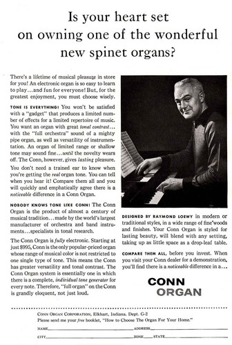 1958 conn organ spinet - 1958,
