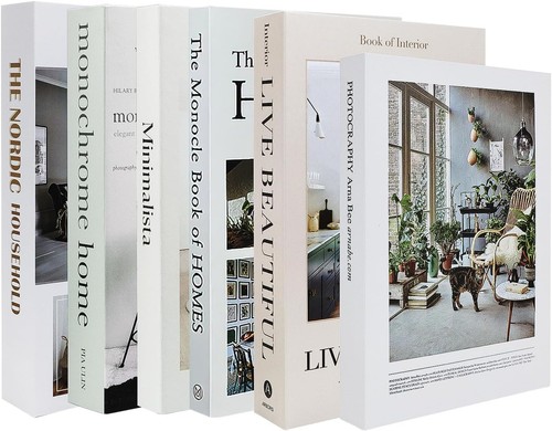 Pack faux books - faux, decorative