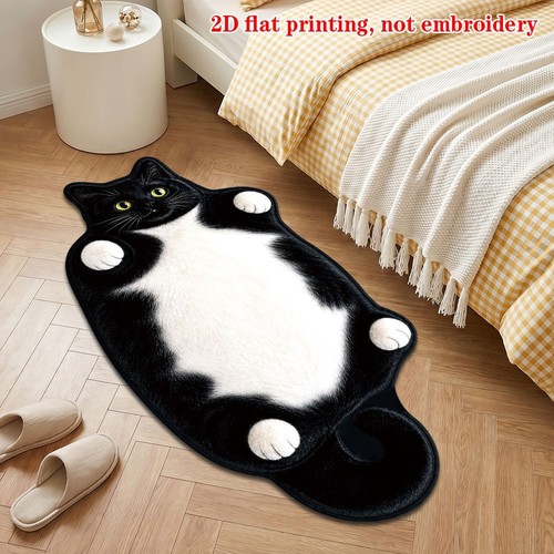 Cute cat shaped rug soft - cat,