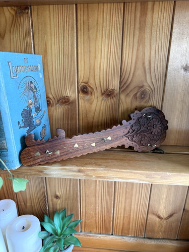 Vintage wood key shaped - wood,