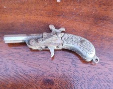 Antique Collectible 4cm Watch mini cap pistol Fob Charm  Austria ?