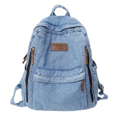 Denim Backpack School Bag
