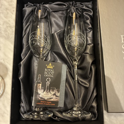 Pair royal scott crystal - pair,