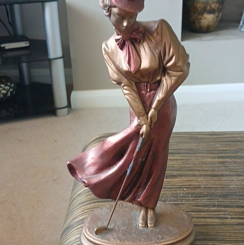 Austin female golfer figurine - austin,