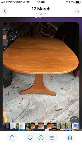 Plan fresco teak - mid, century