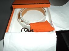 Hermes Mens White Belt Silver buckle BNWB Size 90/36 RRP £795