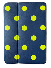 CATH KIDSTON iPAD HARD CASE - NAVY / NEON SPOT - used but hardly used if at all