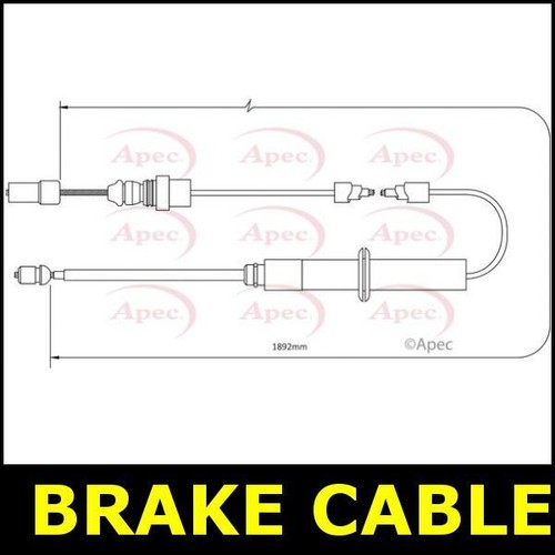Handbrake cable parking rear - handbrake,