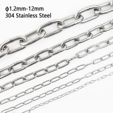 304 Stainless Steel Short /Long Link Chain 1.2-12mm Marine Grade Lifting Chains
