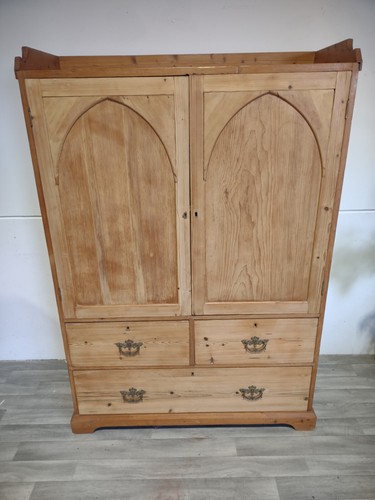 Pine hall cupboard wardrobe - hall,