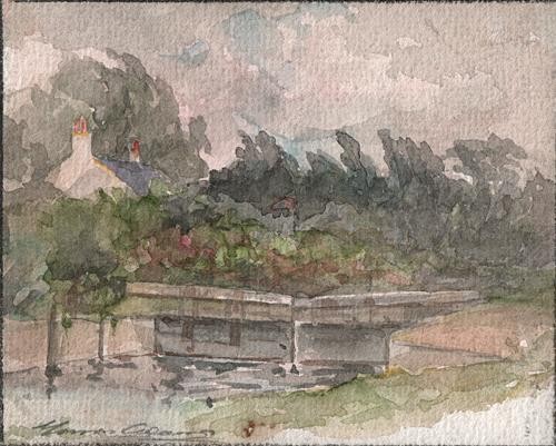 Impressionist canal lock - impressionist,