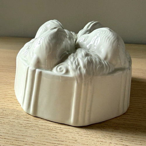 Antique white ceramic - ceramic, rabbit