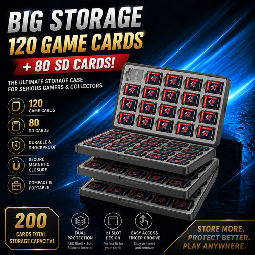 120 game card holder - card,