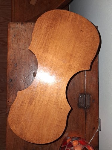 Wood stool violin shape - stool,