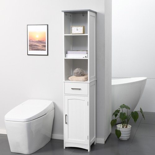 Tall bathroom storage cabinet - storage,