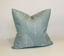 Blue Large Leaf Scatter Cushion Cover 16” X16”