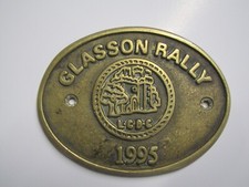 Canal Boat  - Brass Plaque