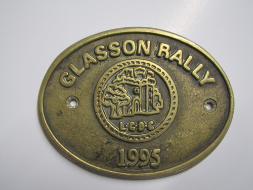 Canal boat brass plaque - boat,