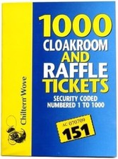 RAFFLE TICKET BOOK Cloakroom