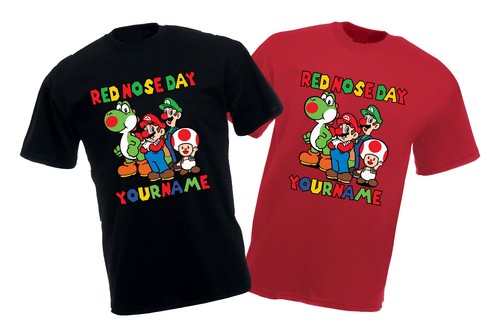 Personalised red nose day - red,
