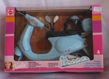 VINTAGE Barbie VESPA SCOOTER Mattel Toys - Rare Pale Blue. Collectible - BNIB.
