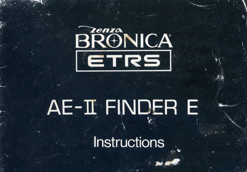 Bronica etrs finder - ae-ii,