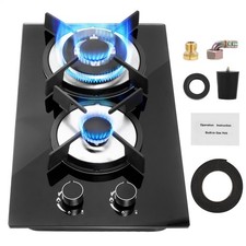 Gas Hob 2 Burners Tempered