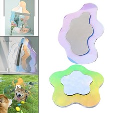 1x Colorful Mirror Acrylic Funky Wall Mount Decor Makeup Mirror for Home