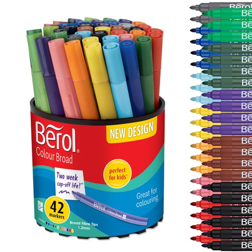 Berol felt tip colouring pens - felt,