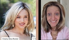 Luminary Wig Natural Image Caramel Glow Rooted. Mono/lace Hand Tied RRP £247