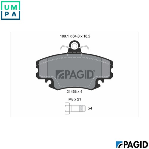 Brake pad set disc - brake,
