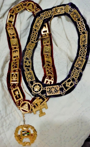 Lot masonic mason chain - 2,