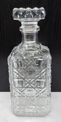 Vintage large glass decanter - vintage,